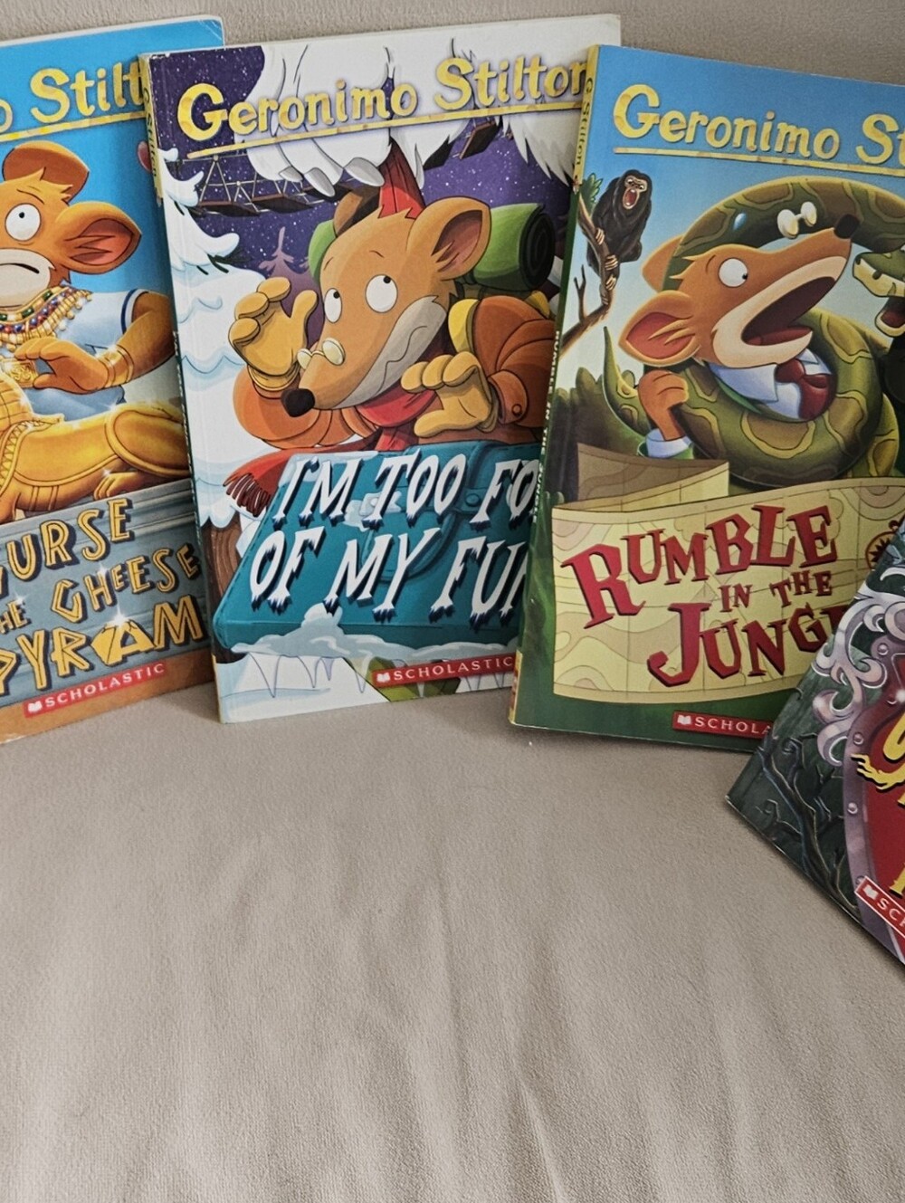 Five Books From Geronimo Stilton Published by Scholastic.